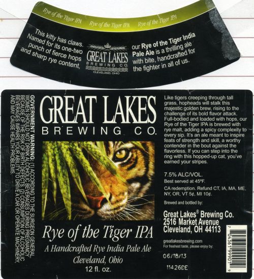 Rye ot the Tiger IPA